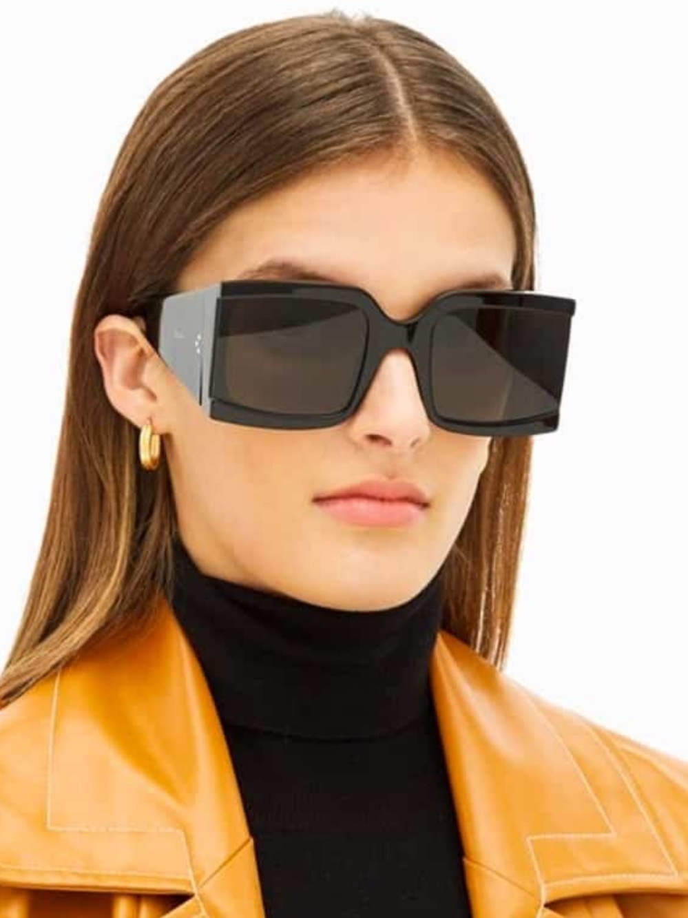 Celine Black Oversized Square Sunglasses